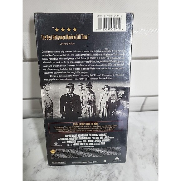 Classic Award Winning Movies DVD VHS Casablanca Imitation Of Life Les Miserables - Picture 5 of 8